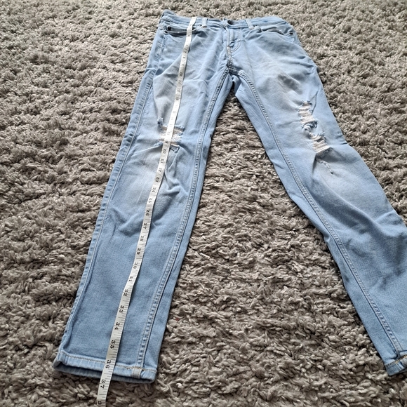 Hollister | Light blue woman's skinny Jean with styled rips - Picture 9 of 9